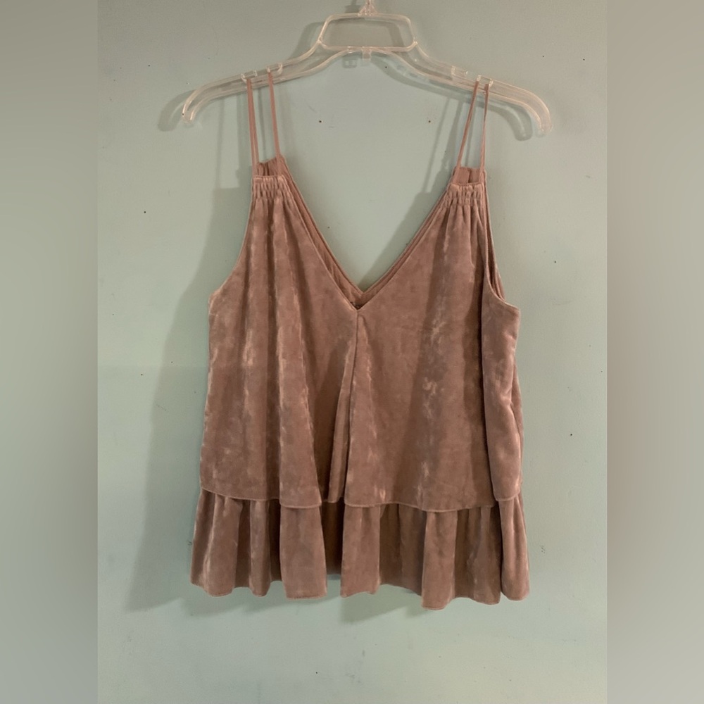 Aerie brand ladies gray velour tank size M